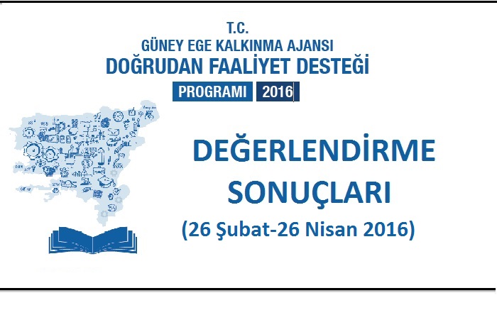 2016 YILI 1.DÖNEM DOĞRUDAN FAALİYET DESTEĞİ DEĞERLENDİRME SONUÇLARI